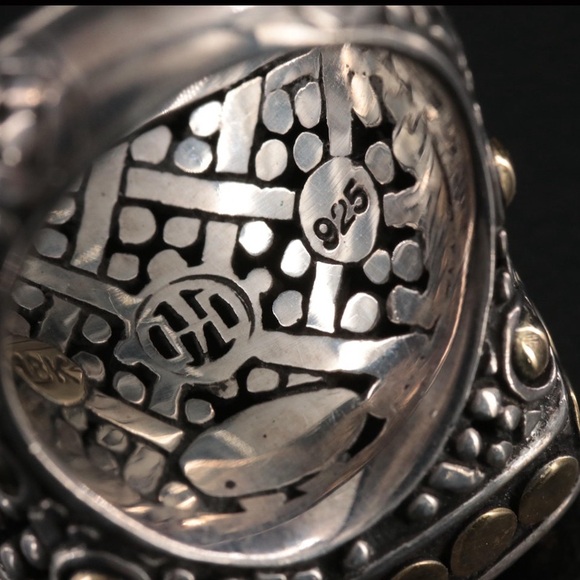 Silver and Gold Geometric Ring